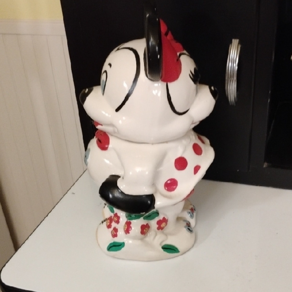 Polka Dot Ceramic Cookie Jar